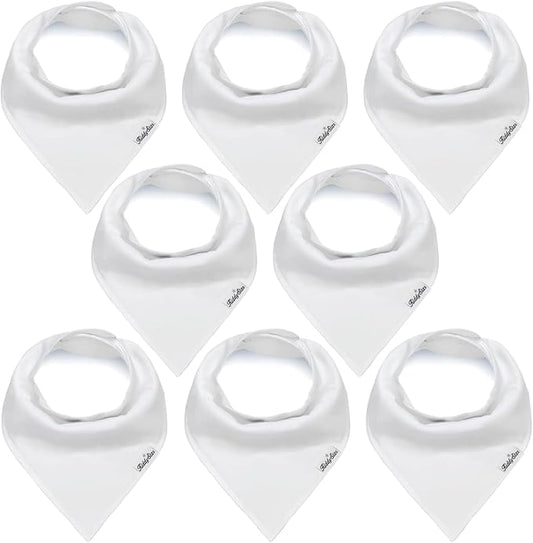 Organic Cotton Baby Bibs for Boys & Girls – Soft, Absorbent Teething & Drool Bibs - Adjustable Snaps for Toddlers