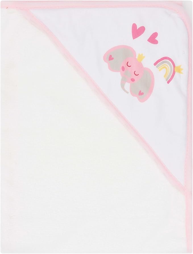 Hooded Baby Towels 3-Pack – Soft Baby Bath Towels with Hood for Newborns & Toddlers, Baby Hooded Towel Set, 30" x 26" (Sweet Elephant)