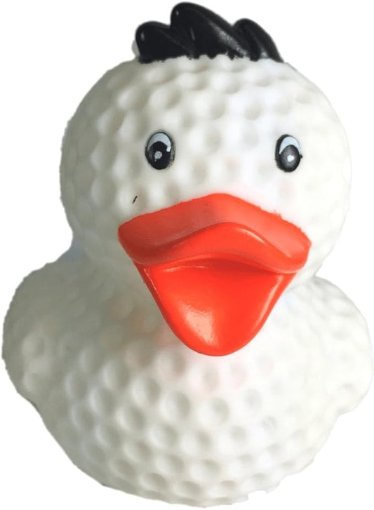 3" Golf Ball Rubber Duck [Floats Upright] - Baby Safe Bathtub Bathing Toy