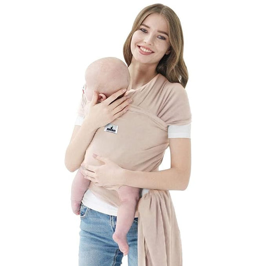 Baby Wraps Carrier, Jeroray Baby Carrier,Hands Free Infant Carrier, Lightweight,Breathable,Softness,Stone Grey
