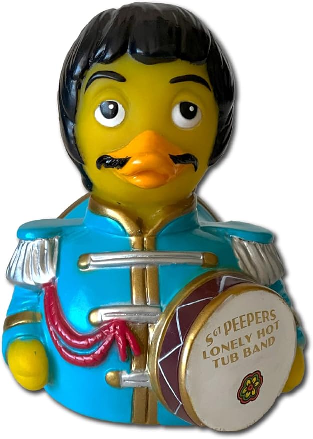 CelebriDucks - SGT Sargeant Peepers Lonely Hot Tub Band - Floating Rubber Ducks - Collectible Bath Toy Gift for Kids & Adults of All Ages