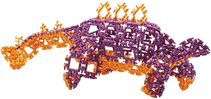 That Hinge Toy 150 Piece Purple + Green Set, Dinosaur + More STEM Construction Toy Building Set