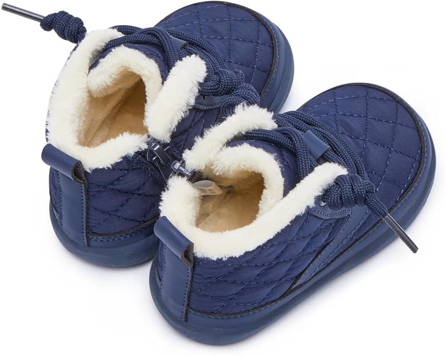 BMCiTYBM Baby Boy Girl Snow Boots Waterproof Winter Warm Booties Nonslip Lightweight Outdoor Shoes for First Walkers 6 9 12 18 24 Months(Infant/Toddler)