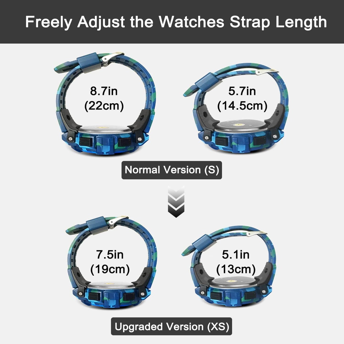 Kids Watch,Boys Watch for 3-15 Year Old Boys,Digital Sport Outdoor Multifunctional Chronograph LED 50 M Waterproof Alarm Calendar Analog Watch for Children with Silicone Band,Kids Gift