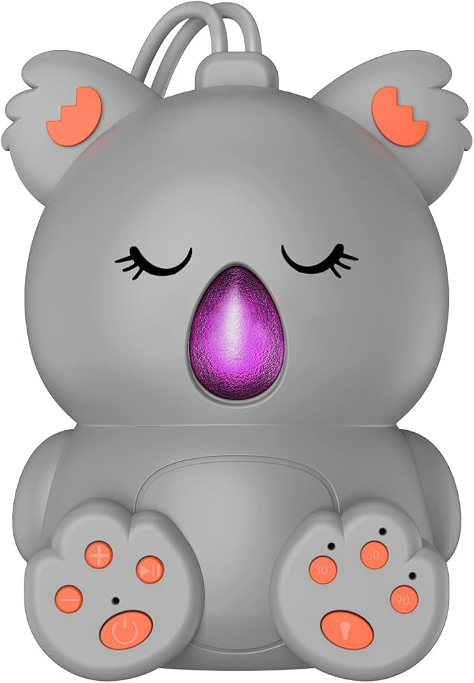 Baby Sleep Sound Machine & Bluetooth Speaker | Portable White Noise Sound Machine with 3 Timers for Nursery, Travel | Non-Looping Soothing Sounds Sleeping Music for Infants, Toddlers & Kids