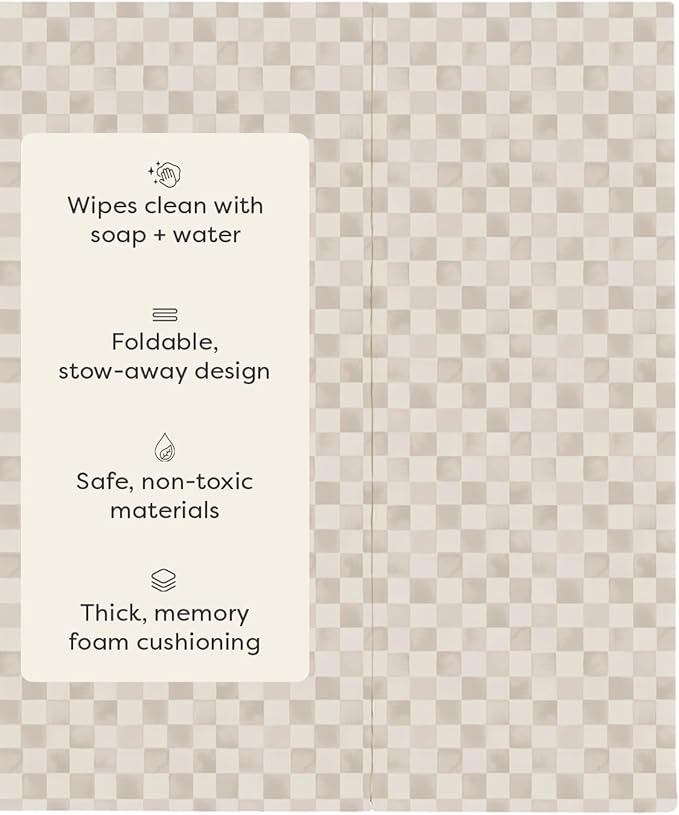House of Noa Foldable Baby Tumbling Mat – Foldable Kids Play Mat | Durable, Stylish, and Cushioned Design