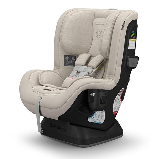 UPPAbaby Rove Convertible Car Seat - 2-in-1 Rear + Forward Facing - Quick + Secure 3-Step Install - Intuitive Safety Technology + Comfort Features - Cup Holder Included - Kavneer (Almond Mélange)