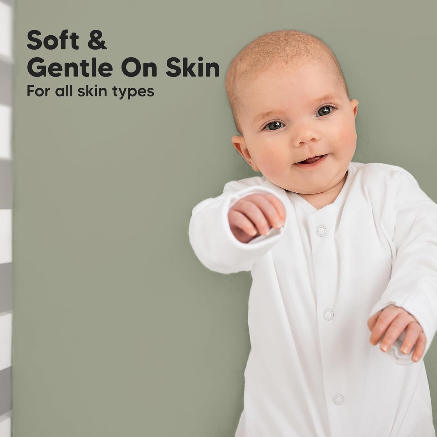 KeaBabies 2-Pack Organic Crib Sheets for Boys, Girls - 52x28 Fitted Crib Mattress Sheet Neutral, Breathable Jersey Cotton Cover for Baby Bed, Toddler Mattress, Soft & Cute Prints (Lichen)