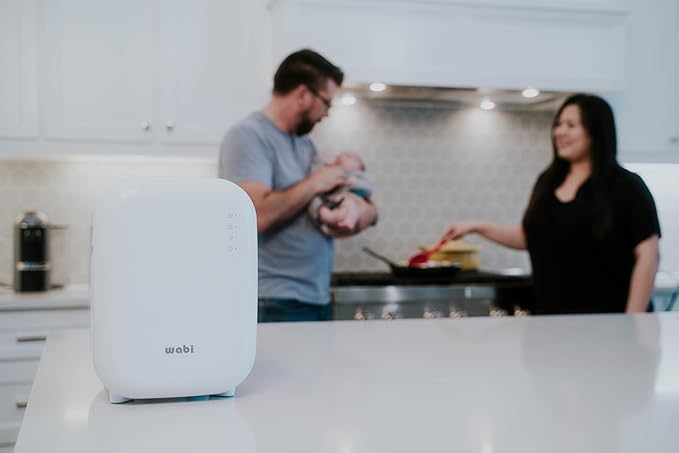 WABI UV LED 3-in-1 Sanitizer & Dryer MINI Box | Disinfect, Dry, & Store Everyday Items, Baby Feeding Gear, and Electronics | Touch Control, LED (No Mercury) | Smart Storage Mode | Fits 4-6 Baby Bottle