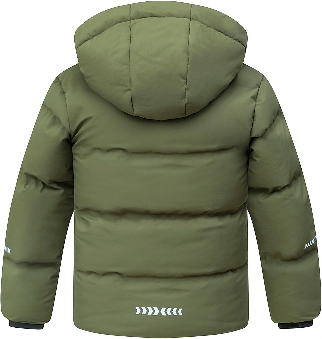Kids Boy's Winter Coat Fleece Lined Waterproof Jacket Puffy Cotton Coat Thick Hooded Down Outdoor Coats