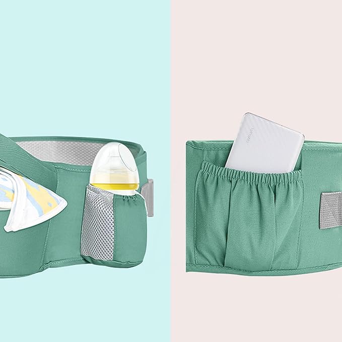 Baby Hip Carrier,Newborn to Toddler,3-in-1 Adjustable & Removable Baby Hip Carrier for 0-36 Months (9609, Green)