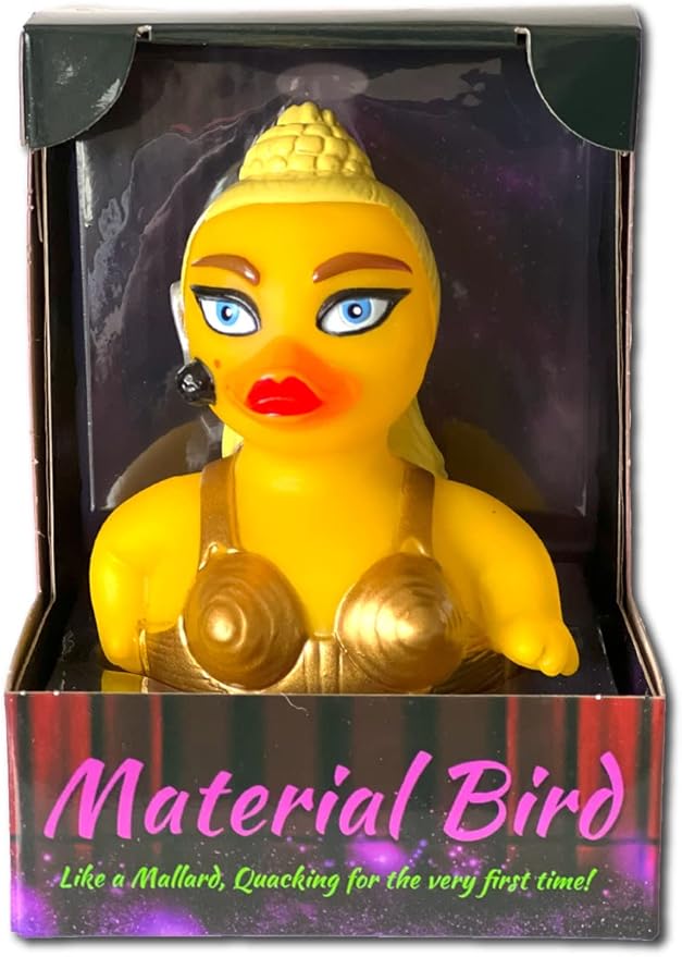 CelebriDucks - Material Bird - Floating Rubber Ducks - Collectible Bath Toy Gift for Kids & Adults of All Ages