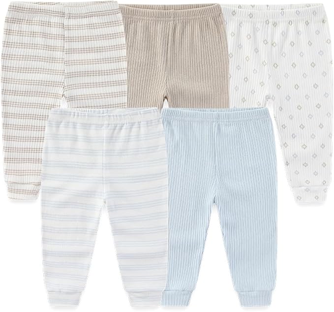 Kiddiezoom Newborn Baby Layette Set 10-Piece with Bodysuits and Pants Set for Unisex Baby Gift Sets