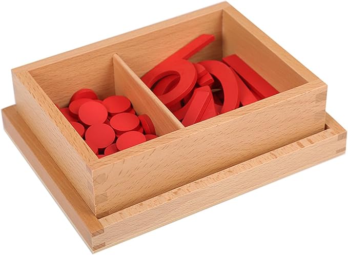Montessori Math Materials Numeral and Counters Preschool Early Learning Toys for Kids