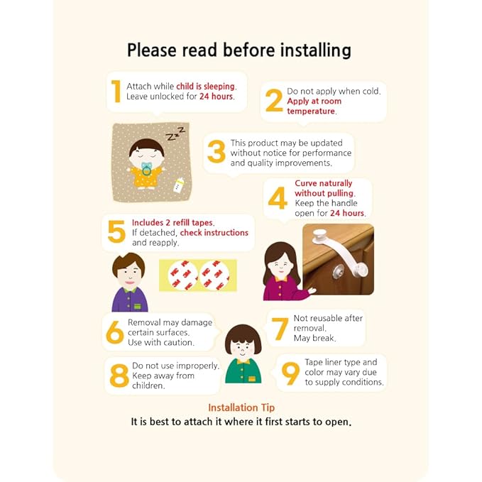 Child Safety Cabinet Locks – 6-Pack Double Button Drawer Latches, Easy & No-Residue Removal, Exclusive Technology – Baby Proofing for Drawers & Cabinets