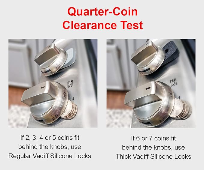 2025 Mom's Choice Winner- Gas Stove Knob Locks - Thick Gray Silicone Stove Knob Safety Covers for Toddlers, Pets - Child Proof Universal Size Knobs - Baby Proofing Protectors for Electric Stoves- 5Pcs