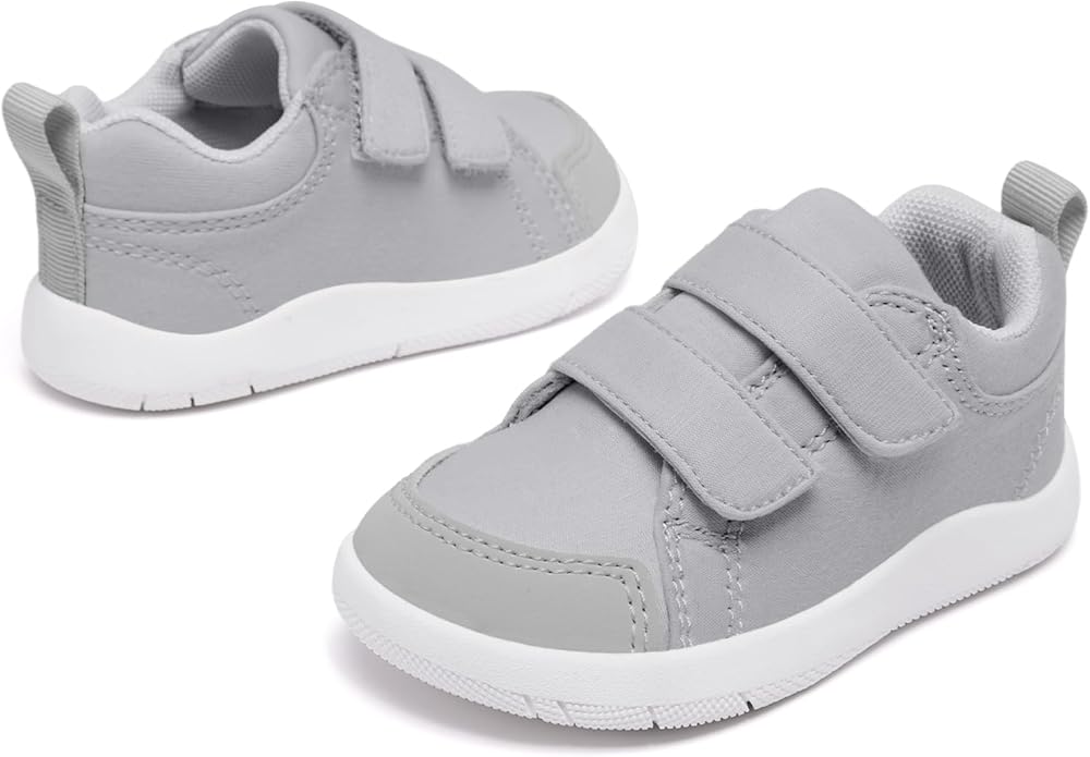 MORENDL Wide Toe Box Shoes Toddler Barefoot Shoes Baby Walking Shoe Boy Girl Non-Slip Zero Drop Minimalist Sneakers Comfort Tennis Outdoor Activities