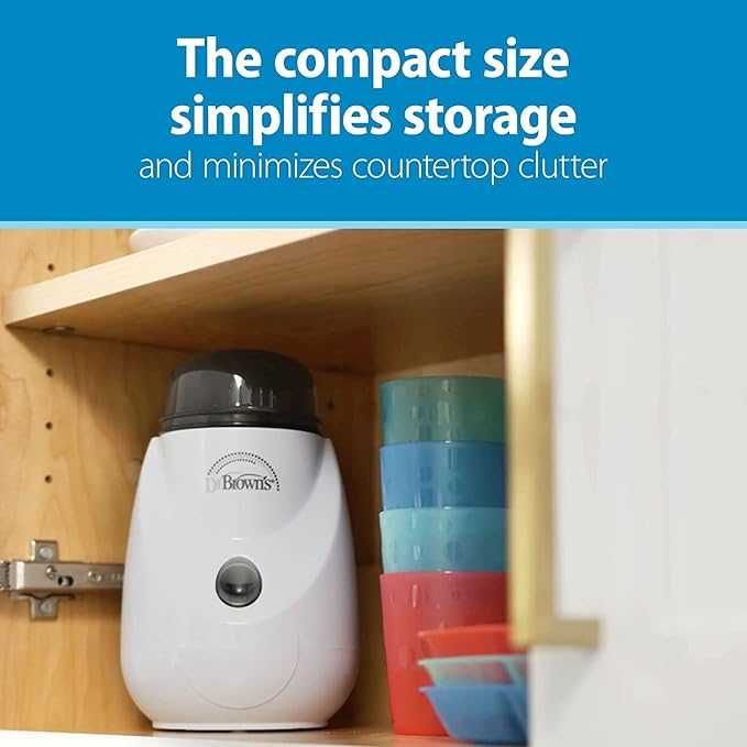 Dr. Brown's Clean Steam Baby Bottle and Pacifier Sterilizer and Dryer with Insta-Feed Bottle Warmer Combination Pack