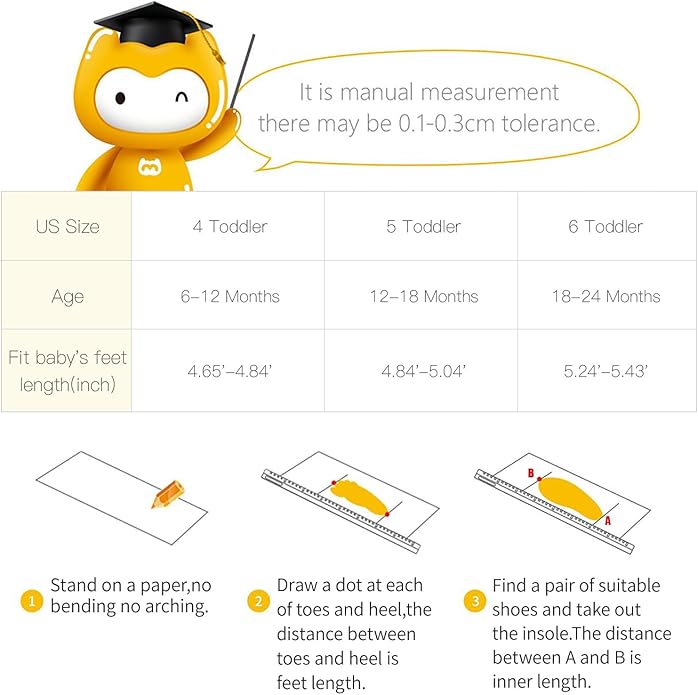 BMCiTYBM Baby Boy Girl Snow Boots Waterproof Winter Warm Booties Nonslip Lightweight Outdoor Shoes for First Walkers 6 9 12 18 24 Months(Infant/Toddler)