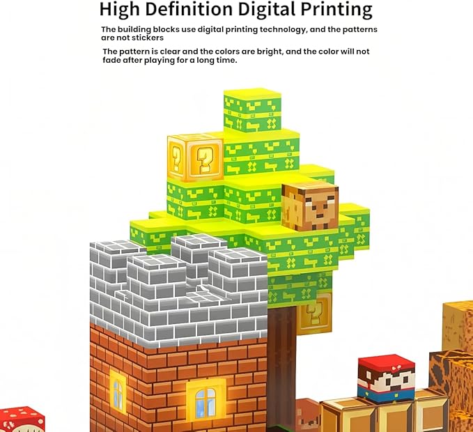 137 Pcs Magnetic Building Blocks, Enhance STEM Learning,Creative Play & Logical Thinking,Durable&Vibrant Color with Light Up Blocks,Ideal for Classroom&Screen-Free Entertainment (Wonderful Adventure)