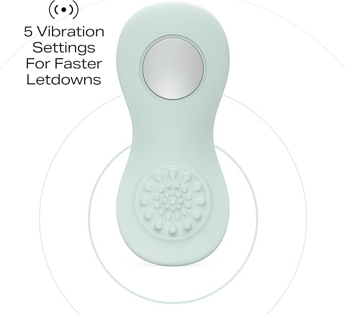 Zomee Cooling Lactation Massager – 2-in-1 Breastfeeding Relief for Engorgement & Clogged Ducts, Vibration & Cooling Therapy, Portable, Rechargeable, BPA-Free for Nursing Moms