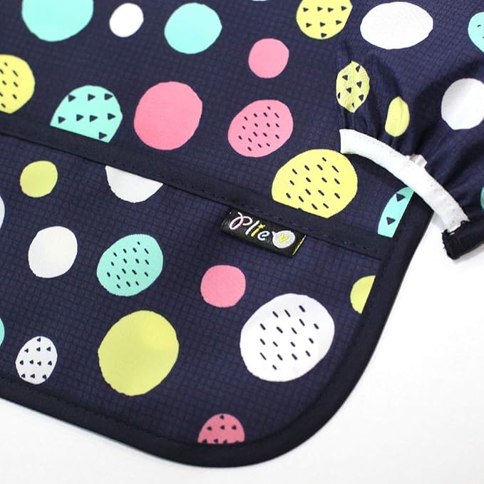 Long Sleeve Waterproof Bib for Toddlers – Feeding Smock for Baby Mealtime, Self-Feeding, Painting & Messy Play, BPA-Free