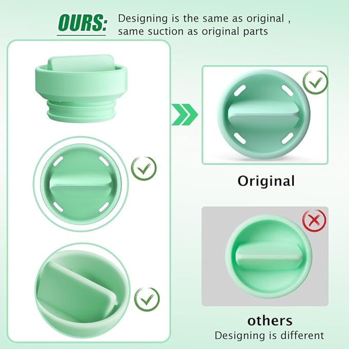 6pc Duckbill Valves Compatible with Elvie Stride 2/Stride Pump Replacement Parts, for Stride2 Breast Pump Replacement Parts, Not Original Elvie Pump Accessories