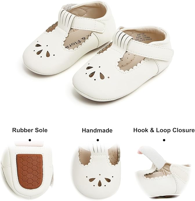 Soft Sole Baby Shoes - Infant Baby Walking Shoes Moccasins Rubber Sole Crib Shoes