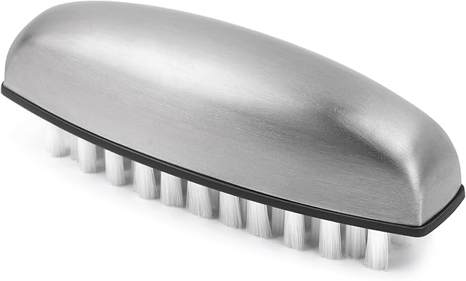 Vegetable and Fruit Cleaning Brush, 304 Stainless Steel Cleaning Brush, Microfiber Scrubbing Pad, Multipurpose Kitchen Tool