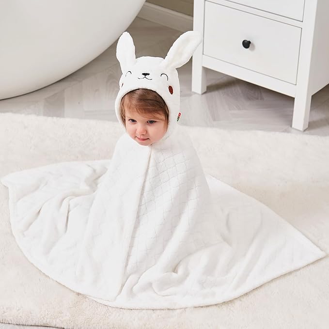 Toddler Bath Towel Hooded Kids Towels Baby Bath Towels for Boy Girl 0-5 Year, 2-Pack Thick Absorbent Toddler Towels with Hood Kids Bath Towel, Large 50''x32'' Baby Hooded Towel for Kids