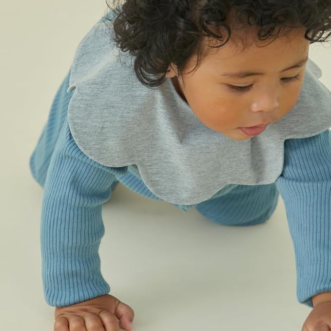 Konny Baby Bibs Set, 360 ° Rotate, Soft and Absorbent Bandana Drooling for Boys Girls baby Essentials