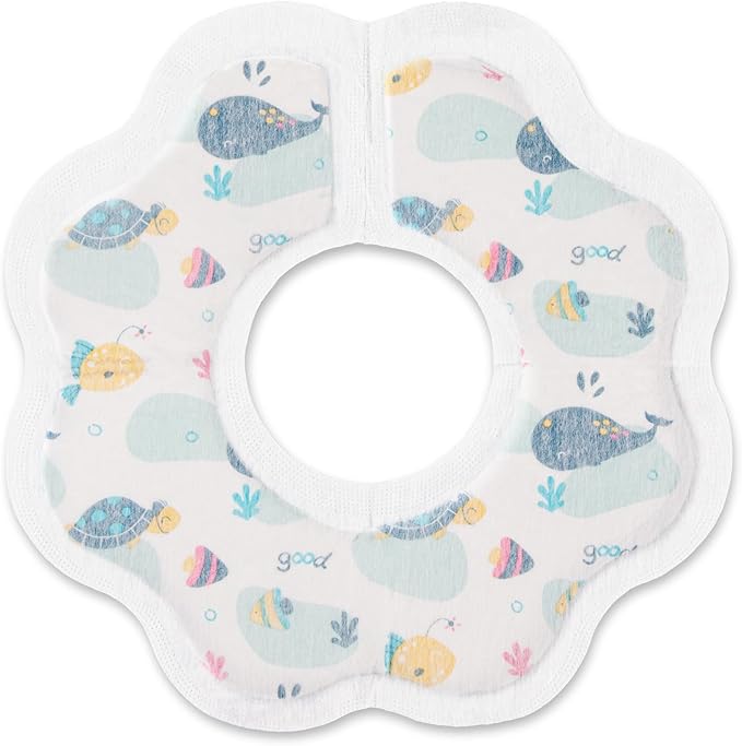 KIIS Disposable Baby Bibs for Baby Boys and Girls - Individually Packaged - Hygienic, Soft and Leakproof (20 PCS / 60 PCS)