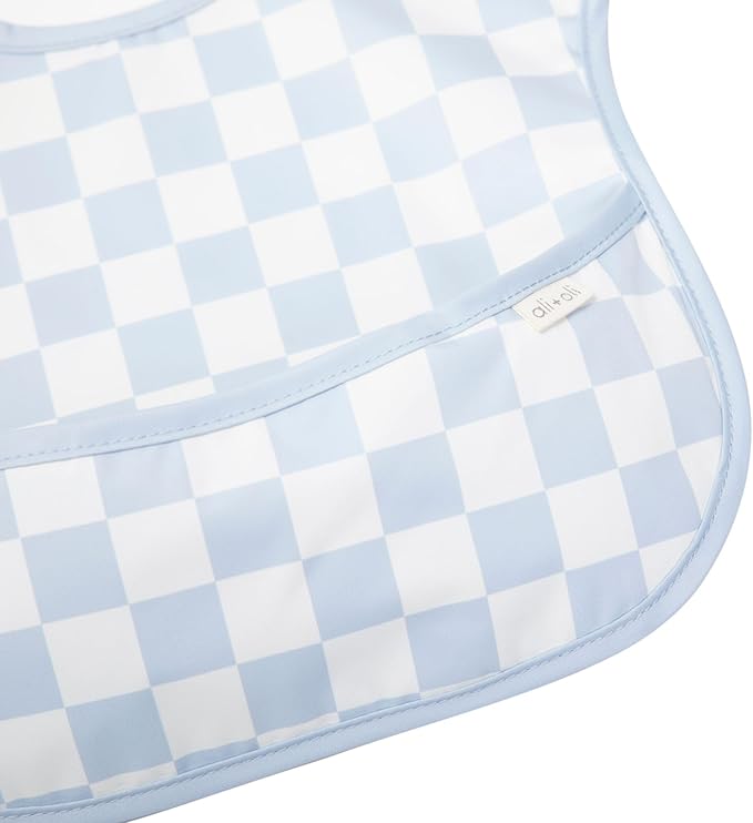 Ali+Oli Smock Bibs for Babies, BPA-Free Oeko-Tex Certified, Waterproof Baby Smock, Machine Washable, Toddlers Ages 6m+