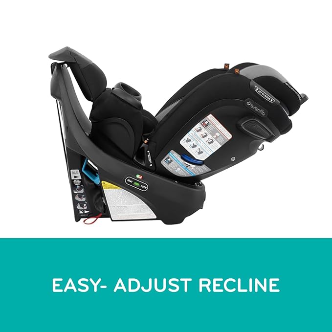 Evenflo Revolve360 Extend Convertible Car Seat with 360 Degree Rotation, Extended Rear-Facing, Forward-Facing, Booster Mode, and Secure Latch Install, Rockland Green