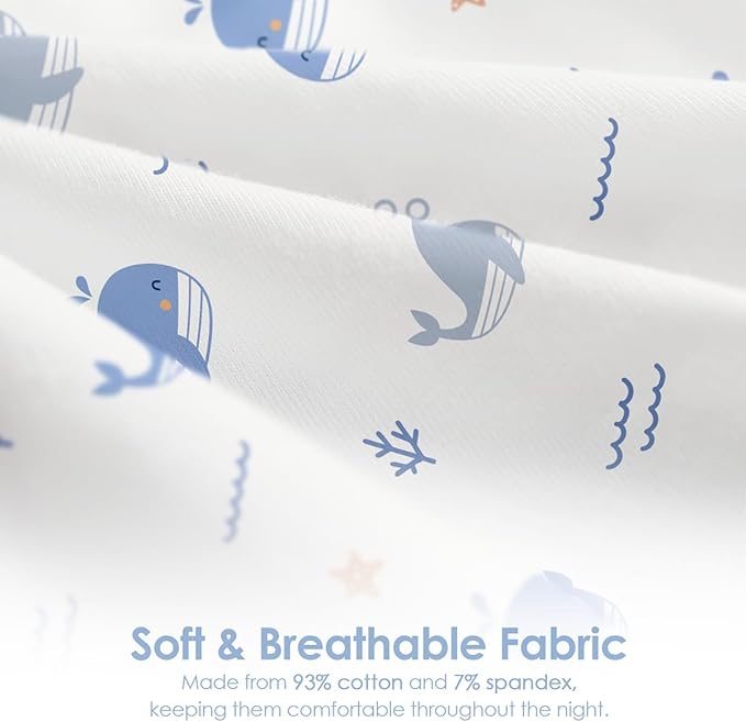Baby Swaddle 0-2 Months, Cotton Arm-In Zipper Sleep Sack, Wearable Blankets Wrap for Newborn Infant Boys (Dinosaur, Star Moon, Whale, Pack of 3)
