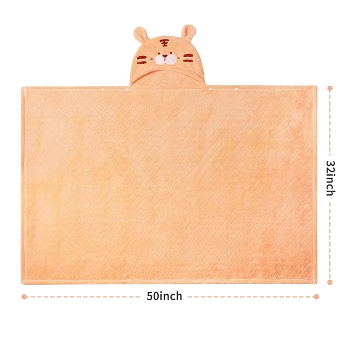 Toddler Towels with Hood Kids Towels Bath Baby Hooded Towel for Kids 0-5 Years, 2-Pack Soft Absorbent Baby Bath Towel Hooded Toddler Bath Towel Thick 50''x32''