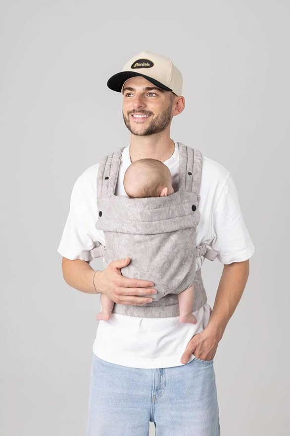 Mabē Monarch Ergonomic Baby Carrier - Premium Cotton Soft Structured Infant Carrier with Hip Healthy Design, 3 Carry Positions for Newborn to Toddler (7-35lbs) (Ashland Camo)