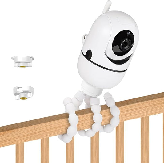 Tripod Mount Compatible with HelloBaby HB65/HB6550/HB6550 Pro/HB40/HB66/HB6339 and ANMEATE SM935E Baby Monitors – Attach Your Camera Flexibly Anywhere