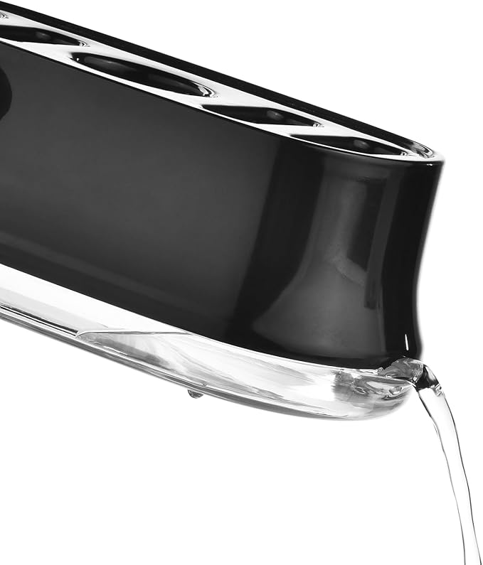 ALINK 5 Pack Water Bottle Brush Cleaning Set with Holder, Bottle Cleaner with Stand, Straw Nipple Lid Brush for Stanley 40OZ/30OZ Tumblers, Drinking Glass, Baby Bottles, Jugs - Black