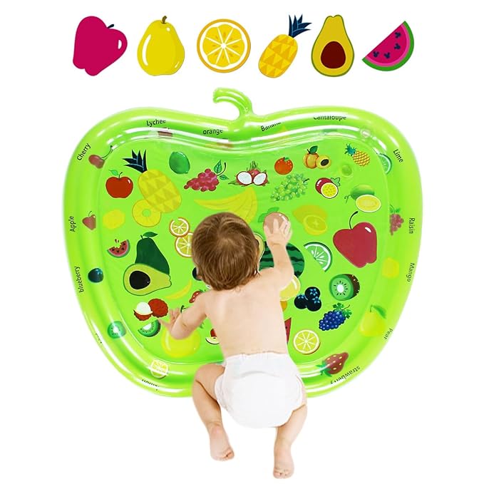 Infant Toys, Tummy Baby Toys, Inflatable Play Mat Water Mat Baby Toys, Fun Early Development Activity Play Center for Newborn (31.5 x 30 in)