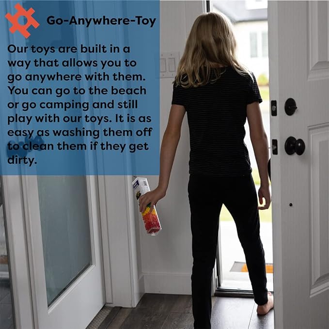 KADU Rainbow 80 Piece Set - STEM/STEAM Building + Construction Toy, for Open + Imaginative Play