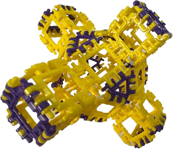 That Hinge Toy 150 Piece Purple + Green Set, Dinosaur + More STEM Construction Toy Building Set