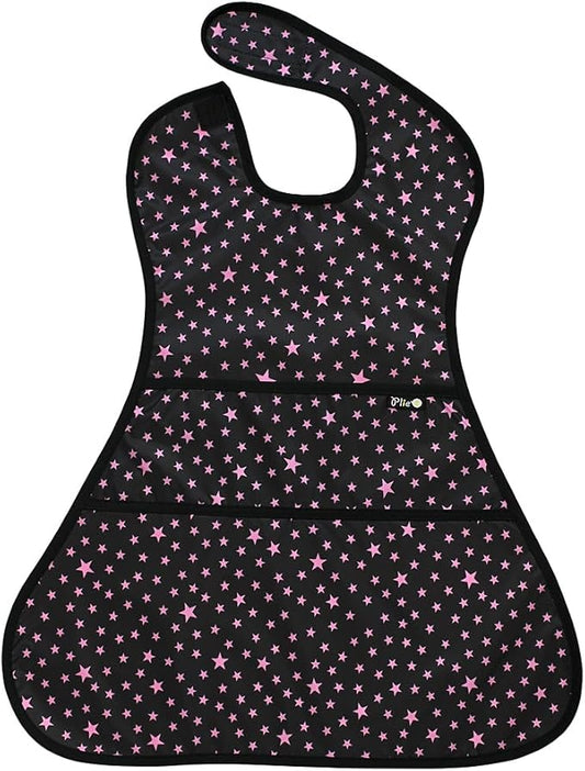 Full Coverage Waterproof Feeding Bib for Toddlers – Extra Long Apron Bib for Mealtime, Self-Feeding, BPA-Free