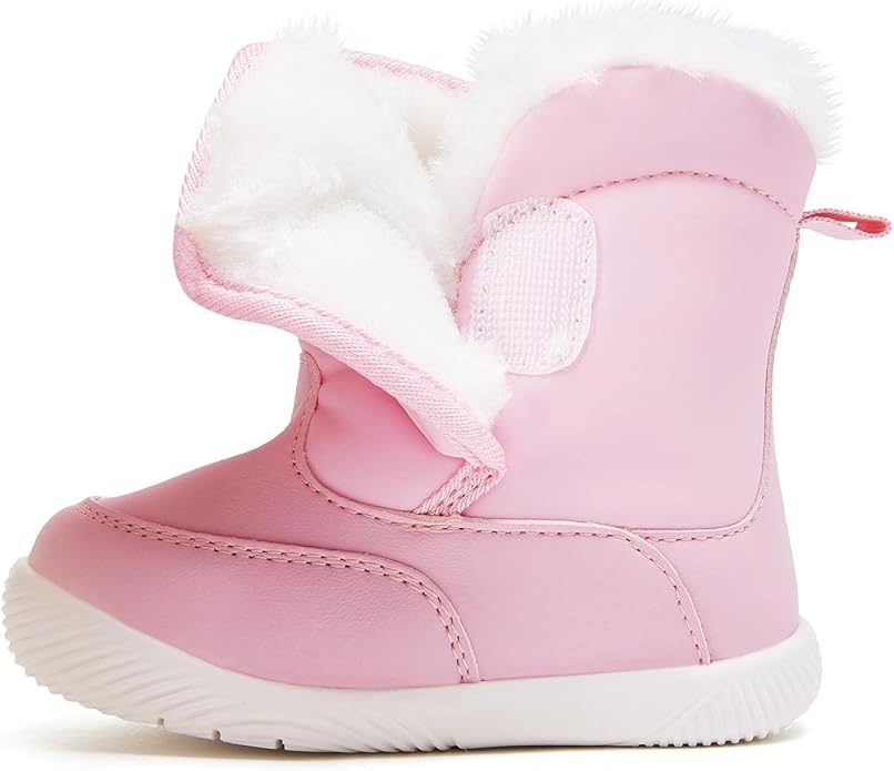BMCiTYBM Baby Boy Girl Snow Boots Waterproof Winter Warm Booties Nonslip Lightweight Outdoor Shoes for First Walkers 6 9 12 18 24 Months(Infant/Toddler)