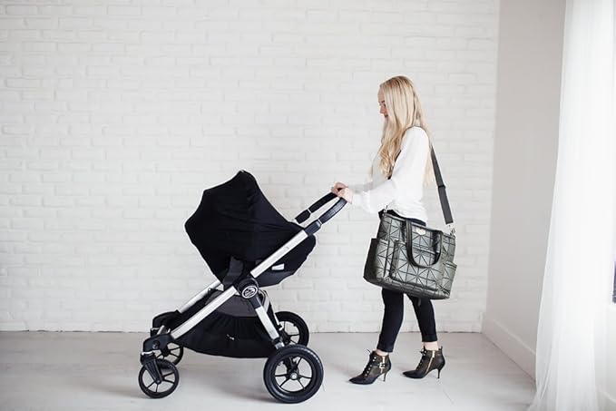 Copper Pearl Multi-Use Cover: Car Seat & Stroller Cover for Sun - Stretchy Fabric, All-Season Use, Stylish Designs, Easy Access for Moms - Midnight