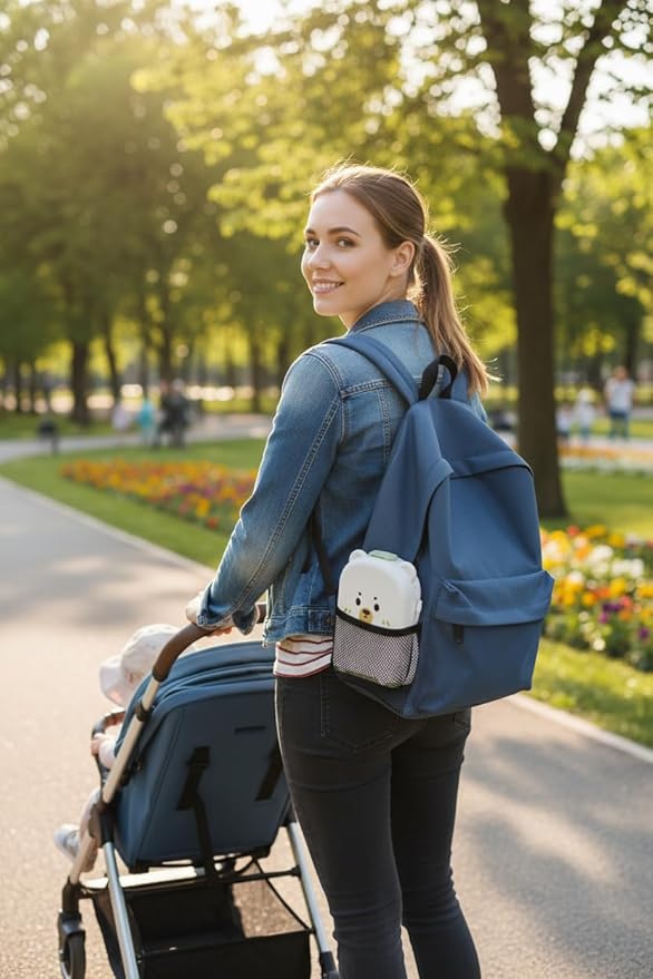 Travel Baby Bottle Cleaning Kit, Including Pacifier Cleaner and Straw Brush, Detachable Head for Easy Cleaning, Baby Travel Essential
