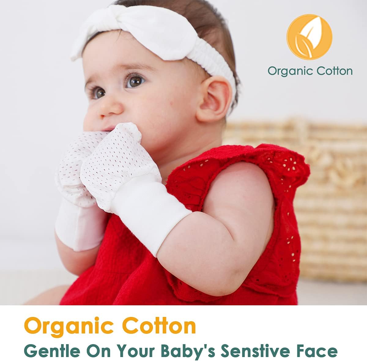 Newborn Baby Mittens Anti Scratch Baby Mittens No Scratch Mittens Baby Gloves for 0-6 Months Boys Girls (6 Pairs-S)