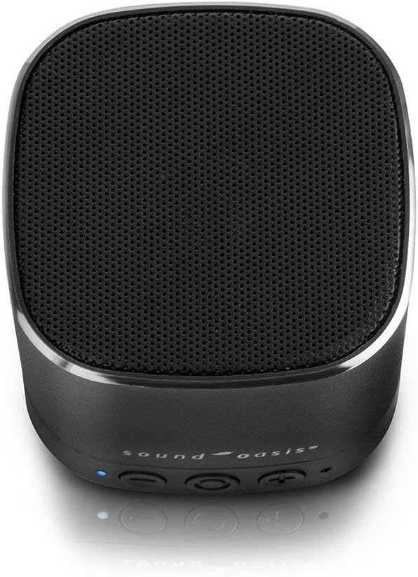 Sound Oasis Pink Noise Bluetooth Sound Machine for Sleeping, 20 Non-Looping Soothing Sounds with Speaker & Memory Function, Portable Sleep Sound Therapy for Home, Office or Travel
