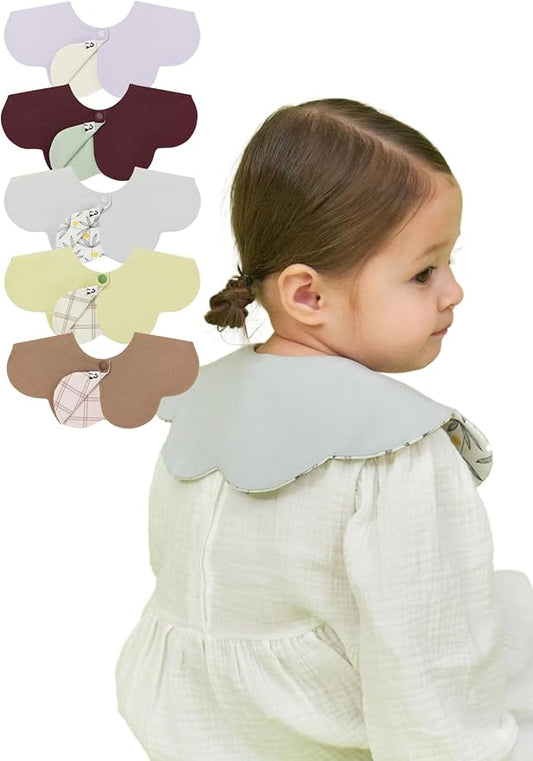 Konny Baby Bibs Set, 360 ° Rotate, Soft and Absorbent Bandana Drooling for Boys Girls baby Essentials