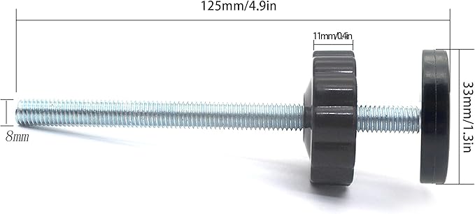 Baby Gate Extender Extention-4 Pack Baby and Pet Safety Stair Gate Threaded Spindle Rods Replacement Parts Bundle with Wall Protector (Round-Black-4 Pack)